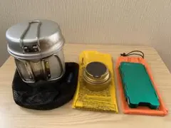 snowpeakクッカー+trangiaアルスト+EPIgasウインドスクリーン
