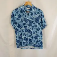 PERSON’S アロハシャツ　ハイビスカス　パイナップル　B2766