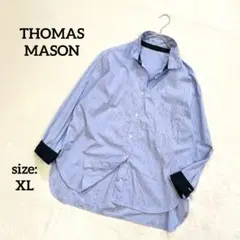 【美品】トーマスメイソン THOMAS MASON ストライプシャツ XL 長袖