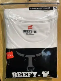 【新品未開封】Hanes ヘインズ BEEFY XL 白 ホワイト 半袖Tシャツ