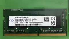 NANYA 4GB DDR4メモリ NT4G64D4HC4S-HR