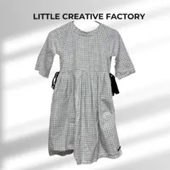 little creative factory半袖ワンピース Kidsチェック柄