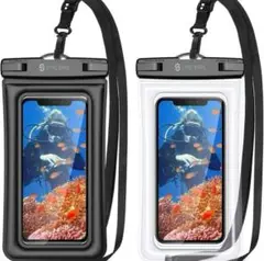 ⋰ SYNCWIRE スマホ防水ケース 黒＆透明・小物収納・新品未使用 ⋰