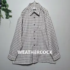 美品【WEATHERCOCK】 チェック柄シャツ LLサイズ