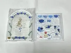 フクヤ ガーデンウエディング ミニアクリルフレーム アクリルパーツ ブルー