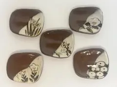 清水焼　豆皿 5枚セット