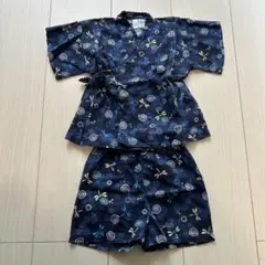トイザらス　べビー　ネイビー　トンボ柄　甚平 浴衣　上下　80cm