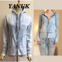 YANUK DENIT Hoodie ブリーチスウェットパーカー