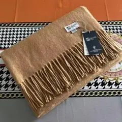 ジョンストンズ カシミア大判ストール☆ キャメル