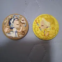 おジャ魔女ドレミの刺繍ピンバッジ2個セット