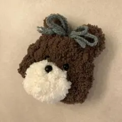 クマ顔型巾着袋