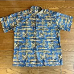 KAHALA&AVI アロハシャツ サイズL 総柄 フィッシュ柄