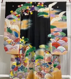 厳選◆入手困難◆アンティーク振袖◆正絹◆共八掛◆裄64袖108丈158cm