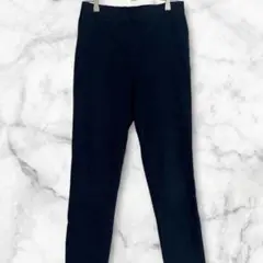 ジーユー　ネイビー　スリムフィットパンツ　ストレッチ　ウエストゴム　ズボン　L