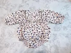 Birthday ロンパース 花柄 80