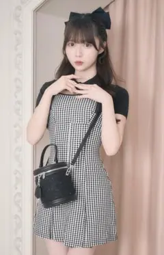 ミシェルマカロン ショートボレロアンサンブルギンガムワンピ