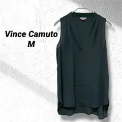 Vince Camuto ノースリーブチュニック M ブラック　透け感