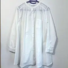 【AS KNOW AS】 新品 Aライン シャツワンピ ブラウス アズノゥアズ