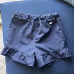 petit main ネイビー フリル付き水陸両用ショートパンツ 100