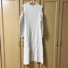 GRL オフショルニットワンピース