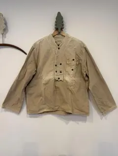 KAPITAL ベージュ ボタン付きシャツ