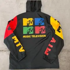 希少 MTV ヴィンテージ ナイロン ジャケット プルオーバー サイズ XL