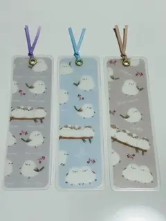 鳥のイラストしおりセット（3個）