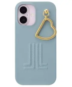 LANVIN en Bleu iPhoneケース ハート型キーチェーン付き