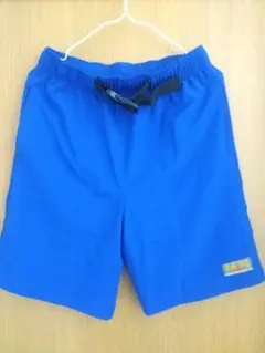 ロゴスデイズ 青 ハーフパンツ160㎝ポケットあり