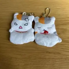 夏目友人帳 ニャンコ先生　ぺたんこなぬいぐるみ 2個セット