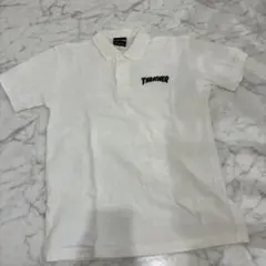 THRASHER ポロシャツ Mサイズ ホワイト