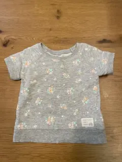 carter's 女の子　半袖トレーナー　花柄 グレー