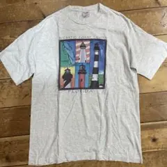 90s USA製　フロリダ　灯台　Tシャツ　light house ビンテージ