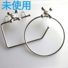 【未使用】シルバーメタル蛇口デザイン洗面台トイレタオルハンガー 2個セット