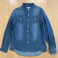 Loytaa デニムシャツ　ダメージ　ブルー　ロユタ