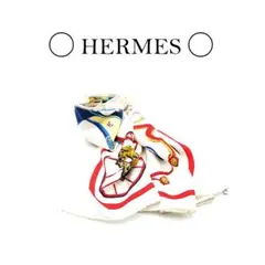 【美品】HERMES エルメス カレ90 スカーフ SPRINGS スプリングス