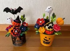 新品 ハンドメイド ちりめん ハロウィン 置物 値下げ