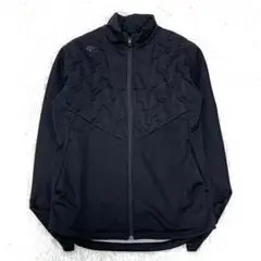 極美品 デサント ウィルドダウン ゴルフウェア ロゴ キルティング 黒 Lサイズ