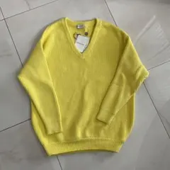 新品 BALENCIAGA バレンシアガ イエロートップス 36 オーバーニット