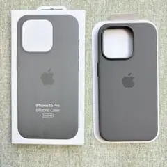 新品未使用· iPhone 15 Pro シリコンケース グレー MagSafe