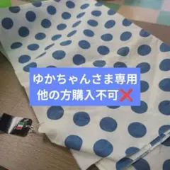 2795 Yamatoya 青いドット柄 生地 2.5m