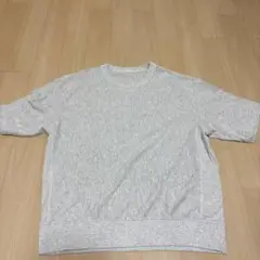 グレー クルーネック Tシャツ 半袖