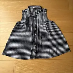 C.O.L.Z.A コルザ ノースリーブトップス ハニーズ チェック柄 M