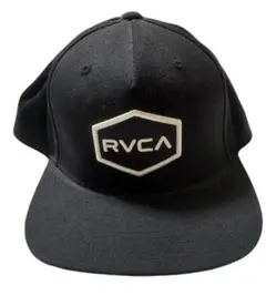 RVCA ブラック ミッドフィットキャップ