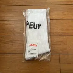 サプール sapeur LOGO SOX ホワイト