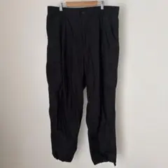 ユニクロC ワイドフィットカーゴパンツ　ブラック　XLサイズ