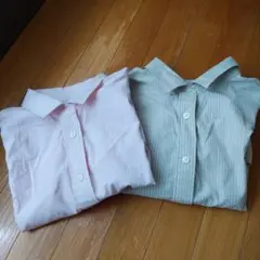【無印良品】洗いざらしブロード長袖シャツ　2枚セット