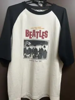THE BEATLES ザ ビートルズ ツアーラグランTシャツ　オフホワイト