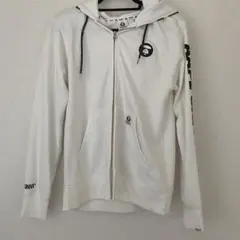 エイプ 白ジップパーカー