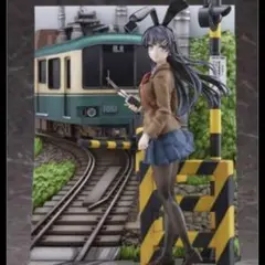 桜島麻衣　江ノ電 Ver.渋谷スクランブルフィギュア　青ブタ SHIBUYA SCRAMBLE FIGURE 桜島麻衣 -江ノ電 Ver.-